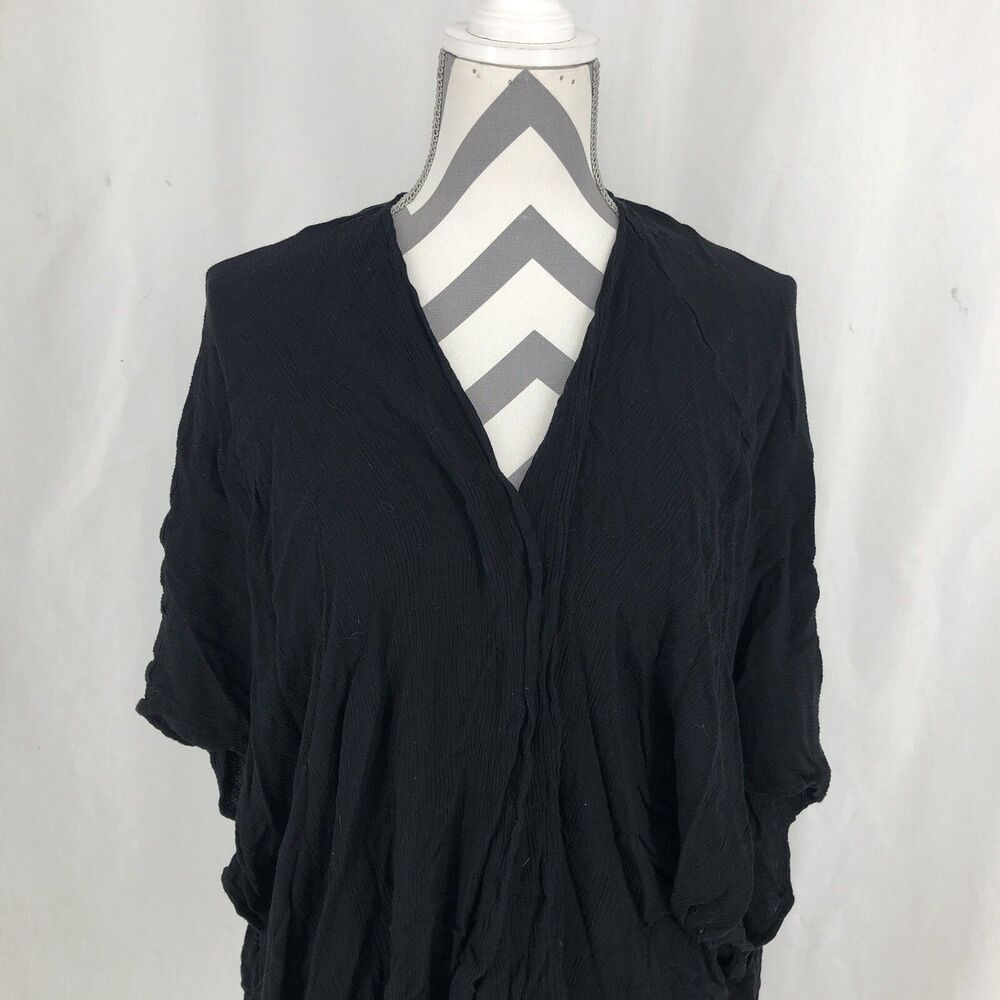 Forever 21 Open Wrap Black Cardigan Sleeveless Shawl Medium